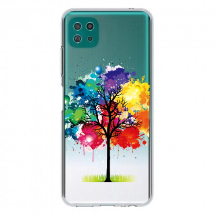 Samsung Galaxy A22 5G Clear Watercolor Tree Case