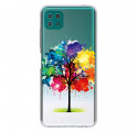 Samsung Galaxy A22 5G Clear Watercolor Tree Case