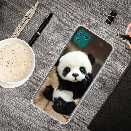Case Samsung Galaxy A22 5G Transparent Panda Give Me Five