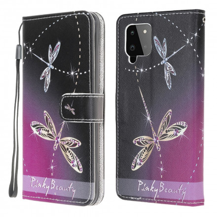 Case Samsung Galaxy A22 4G Dragonfly with Strap