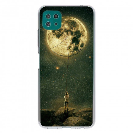 Case Samsung Galaxy A22 5G Flexible Moon Man