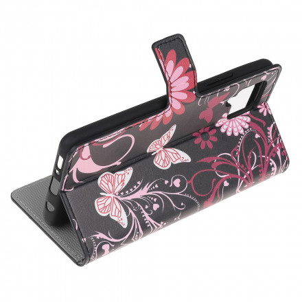 Samsung Galaxy A22 4G Case Butterflies and Flowers