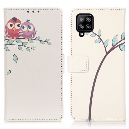 Case Samsung Galaxy A22 4G Couple Of Owls On The Tree