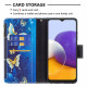 Samsung Galaxy A22 5G Zipped Pocket Butterflies Case