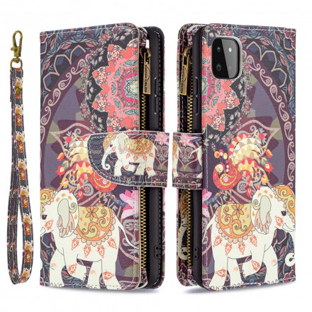 Samsung Galaxy A22 5G Zipped Pocket Elephant Case