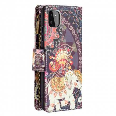 Samsung Galaxy A22 5G Zipped Pocket Elephant Case