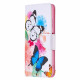 Samsung Galaxy A22 5G Case Painted Butterflies and Flowers