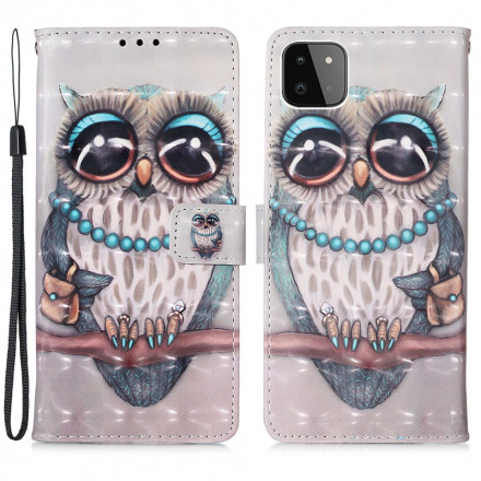 Case Samsung Galaxy A22 5G Miss Owl with Lanyard