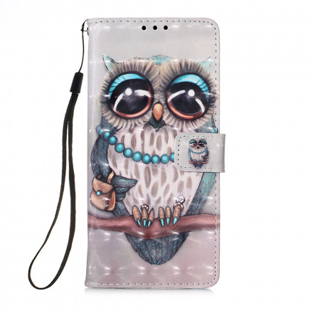 Case Samsung Galaxy A22 5G Miss Owl with Lanyard