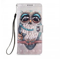 Case Samsung Galaxy A22 5G Miss Owl with Lanyard