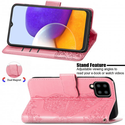 Cover Samsung Galaxy A22 4G Demi Papillons