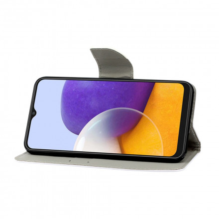 Samsung Galaxy A22 5G Geometric Marble Case