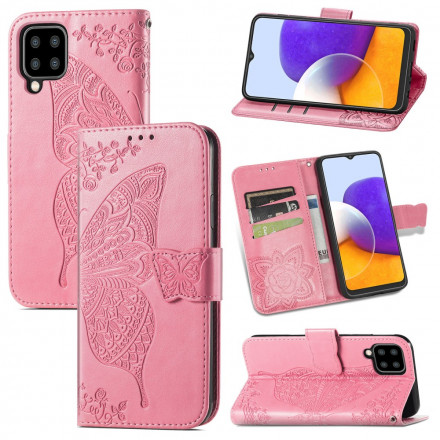 Cover Samsung Galaxy A22 4G Demi Papillons