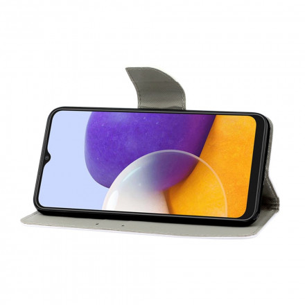 Samsung Galaxy A22 4G Geometric Marble Case
