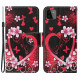 Samsung Galaxy A22 5G Case Flowers and Hearts with Strap
