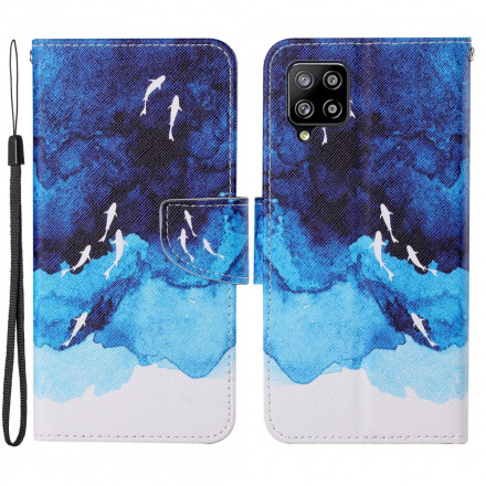 Samsung Galaxy A22 4G Sea case with strap