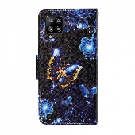Samsung Galaxy A22 4G Precious Butterflies Strap Case