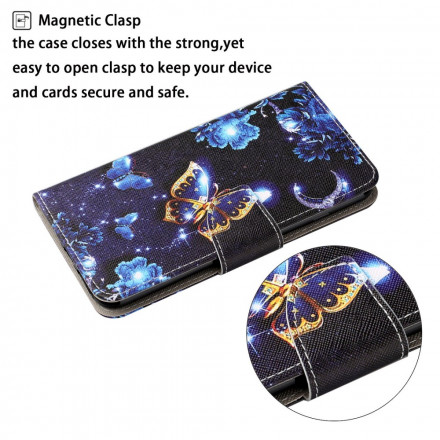 Samsung Galaxy A22 4G Precious Butterflies Strap Case