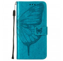 Samsung Galaxy Case A22 4G Butterfly Design with Strap