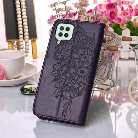 Case Samsung Galaxy A22 4G Butterfly Design with Strap