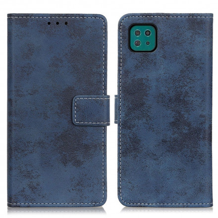 Samsung Galaxy A22 5G Case Vintage Leather Effect