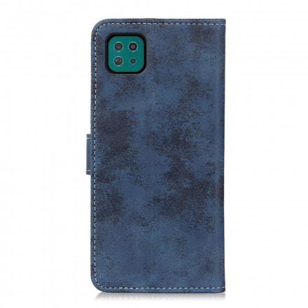 Samsung Galaxy A22 5G Case Vintage Leather Effect