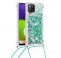 Samsung Galaxy A22 4G Glitter Case with Drawstring