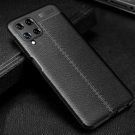 Case Samsung Galaxy A22 4G Leather Effect Lychee Double Line