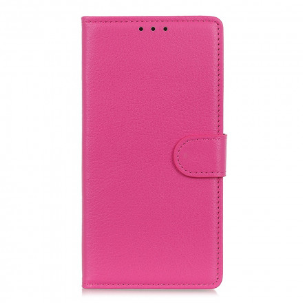 Case Samsung Galaxy A22 5G Leatherette Traditional Lychee