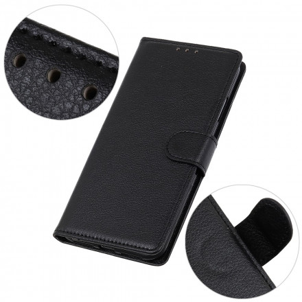 Case Samsung Galaxy A22 5G Leatherette Traditional Lychee