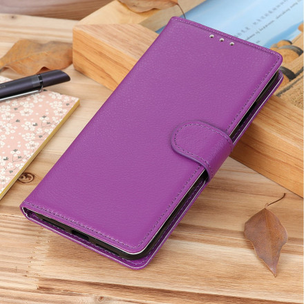 Case Samsung Galaxy A22 5G Leatherette Traditional Lychee