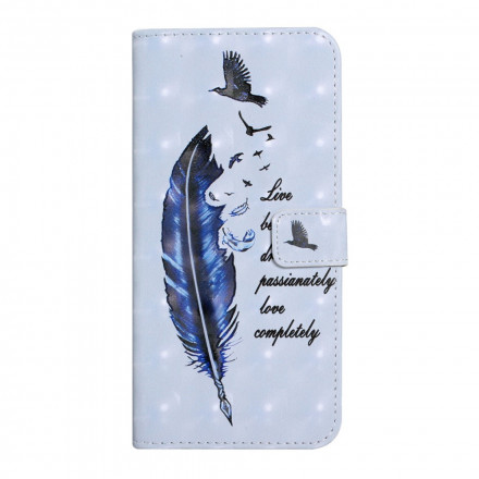 Samsung Galaxy A22 4G Case Feather and Message