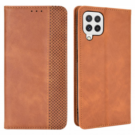 Flip Cover Samsung Galaxy A22 4G Effet Cuir Vintage Stylisé