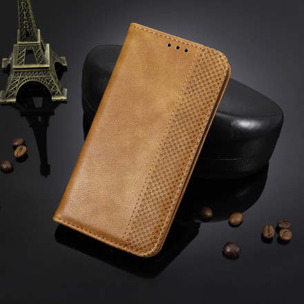 Flip Cover Samsung Galaxy A22 4G Effet Cuir Vintage Stylisé