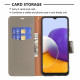Case Samsung Galaxy A22 5G Lychee Oblique Flap