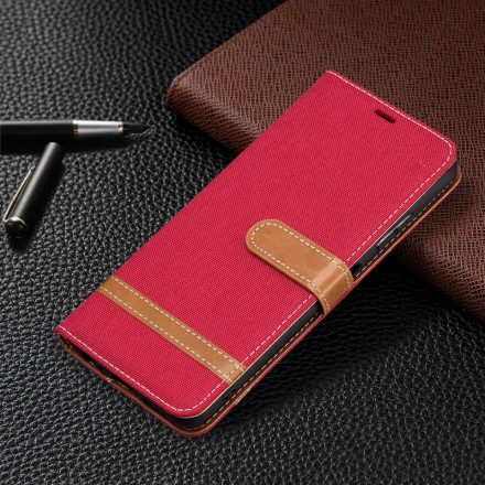 Samsung Galaxy A22 5G Fabric and Leather Effect Case with Strap