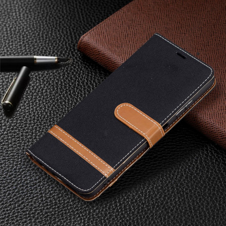 Samsung Galaxy A22 5G Fabric and Leather Effect Case with Strap