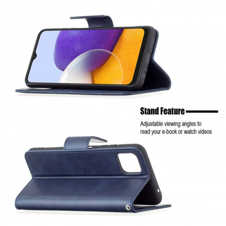 Case Samsung Galaxy A22 5G Smooth Oblique Flap