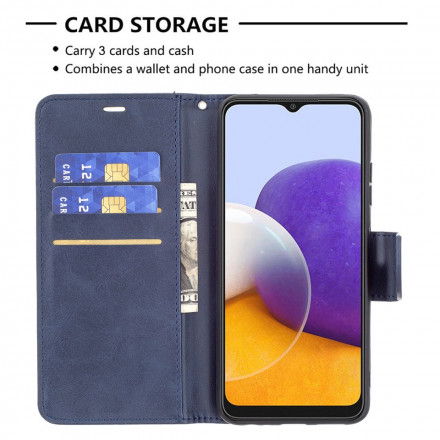 Case Samsung Galaxy A22 5G Smooth Oblique Flap