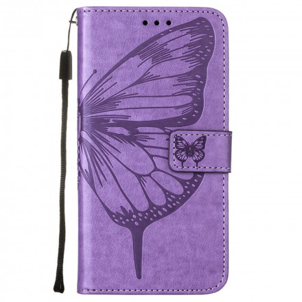 Samsung Galaxy A22 5G Butterfly Design Case with Strap