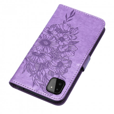 Samsung Galaxy A22 5G Butterfly Design Case with Strap