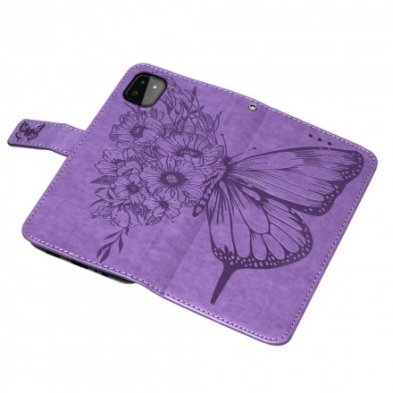 Samsung Galaxy A22 5G Butterfly Design Case with Strap