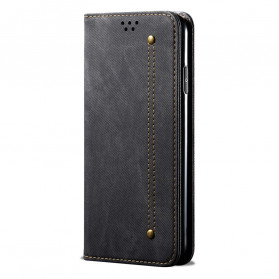 Flip Cover Huawei P50 Simili Cuir Texture Jeans