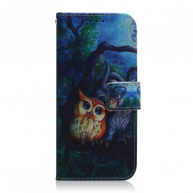 Moto G9 Plus Case Owl Paint