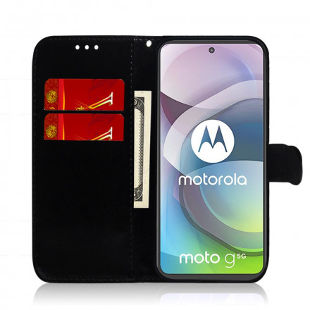 Moto G 5G Leatherette Case Mirror Cover