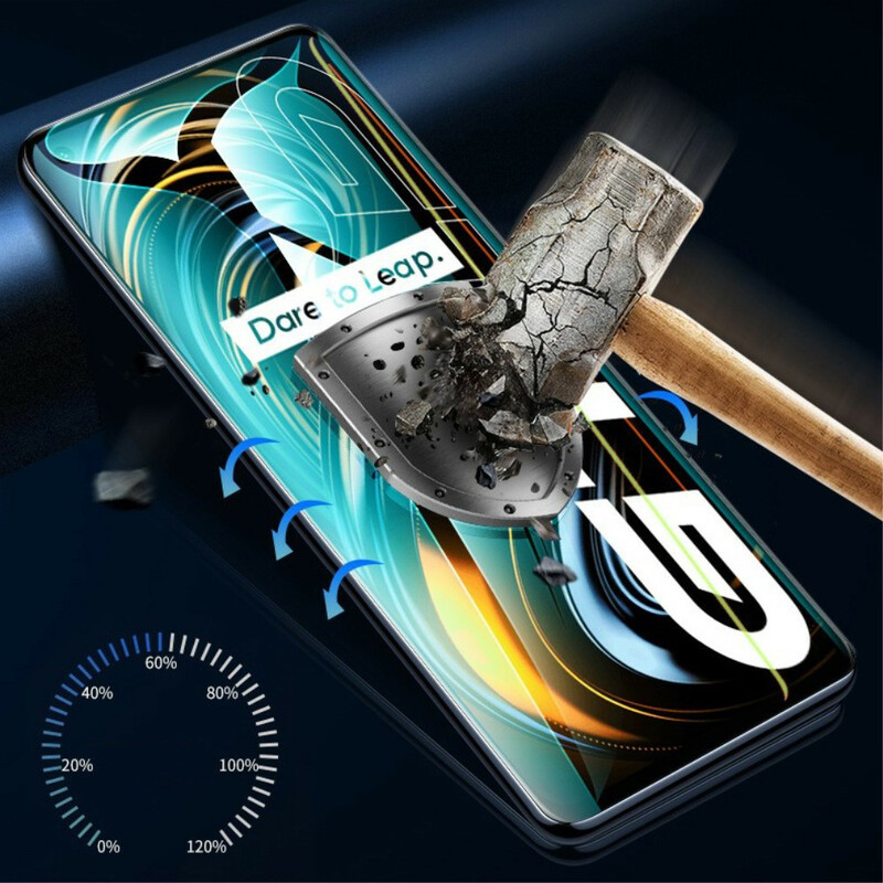Arc Edge tempered glass protection for the Realme GT 5G screen