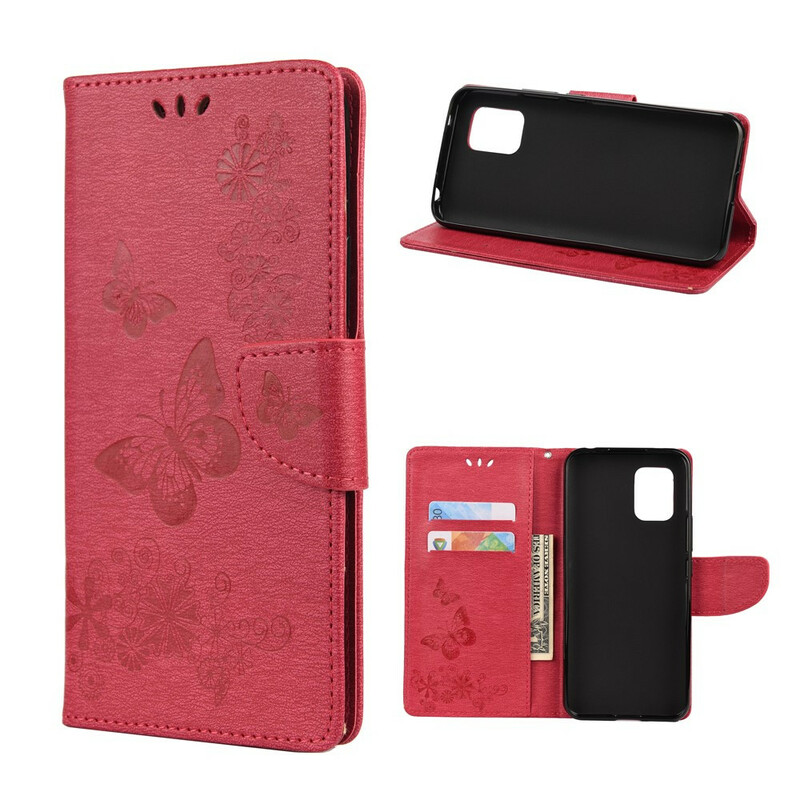 Xiaomi Mi 10 Lite Case Only Butterflies with Strap Xiaomi Mi 10 Lite Case Only Butterflies with Strap