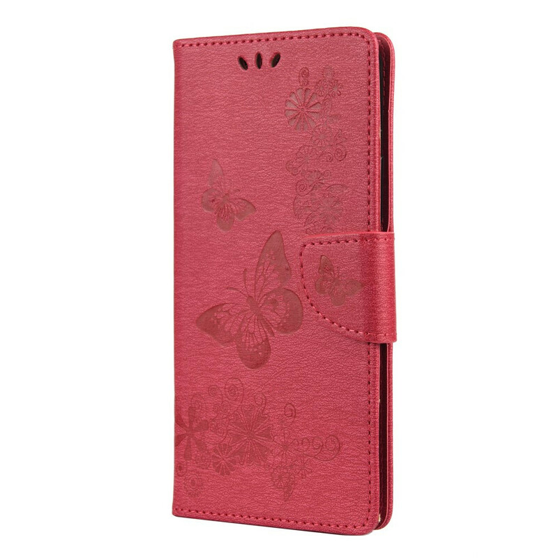 Xiaomi Mi 10 Lite Case Only Butterflies with Strap Xiaomi Mi 10 Lite Case Only Butterflies with Strap