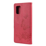 Xiaomi Mi 10 Lite Case Only Butterflies with Strap