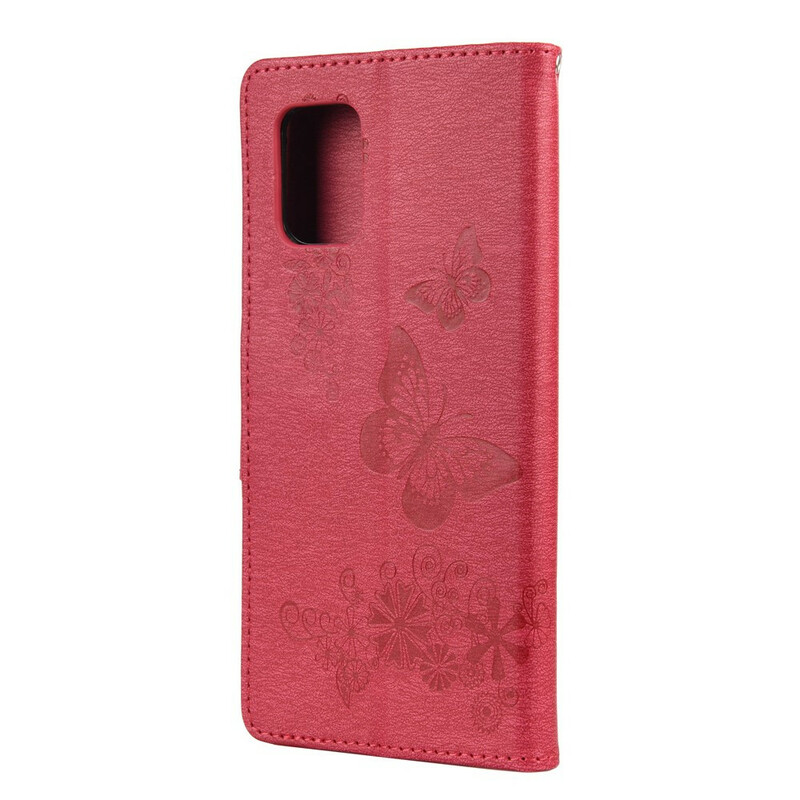 Xiaomi Mi 10 Lite Case Only Butterflies with Strap Xiaomi Mi 10 Lite Case Only Butterflies with Strap